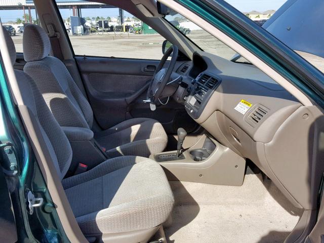 2HGEJ6615XH511121 - 1999 HONDA CIVIC BASE Yaşıl foto 5