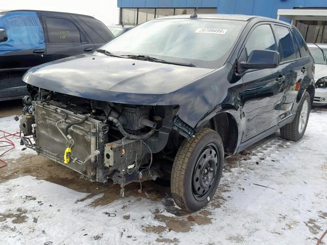 2FMDK38C29BA53284 - 2009 FORD EDGE SEL BLACK photo 2