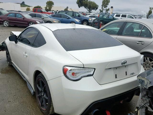 JF1ZNAA10G8701645 - 2016 TOYOTA SCION FR-S WHITE photo 3