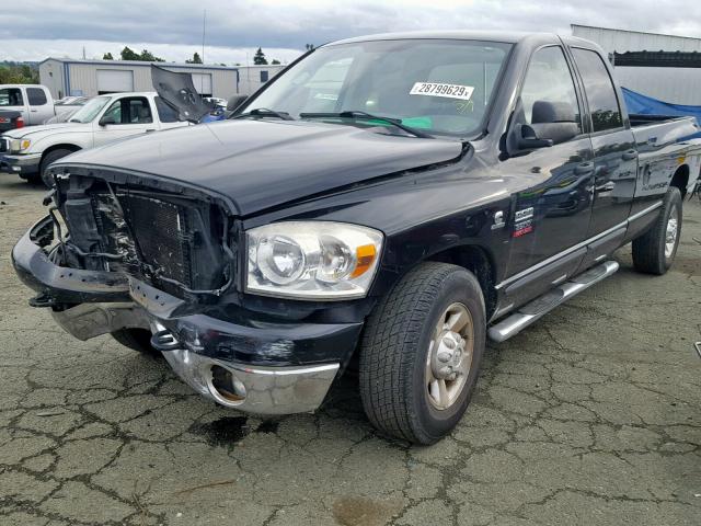 3D7KR28C47G758783 - 2007 DODGE RAM 2500 S BLACK photo 2