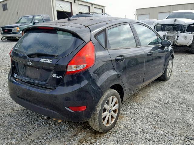 3FADP4EJ3CM137026 - 2012 FORD FIESTA SE BLACK photo 4