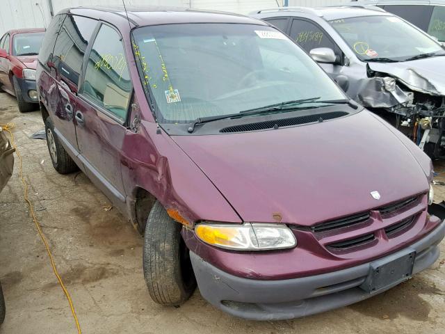 2B4GP2534YR588170 - 2000 DODGE CARAVAN PURPLE photo 1