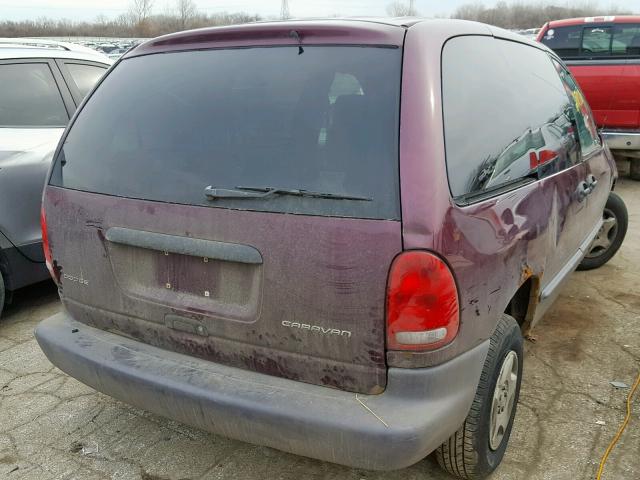 2B4GP2534YR588170 - 2000 DODGE CARAVAN PURPLE photo 4