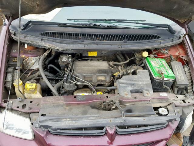 2B4GP2534YR588170 - 2000 DODGE CARAVAN PURPLE photo 7