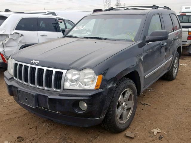 1J8HR58235C527959 - 2005 JEEP GRAND CHER BLACK photo 2