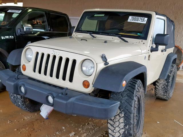 1J4AA2D16BL588160 - 2011 JEEP WRANGLER S TAN photo 2