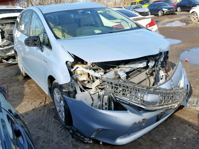 JTDZN3EU9E3318047 - 2014 TOYOTA PRIUS V BLUE photo 1