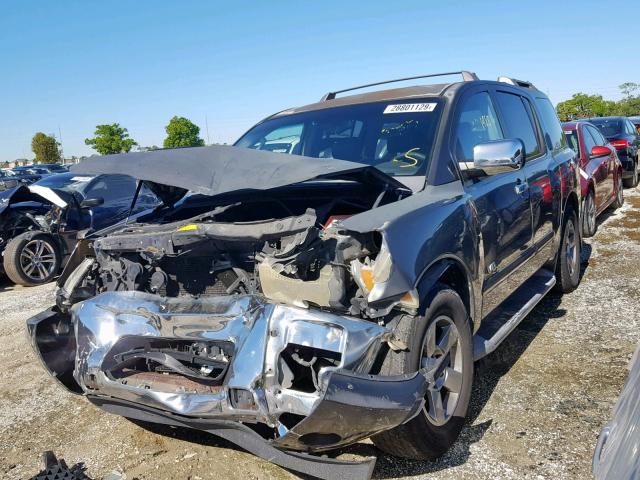 5N1AA08A25N738600 - 2005 NISSAN ARMADA SE GRAY photo 2