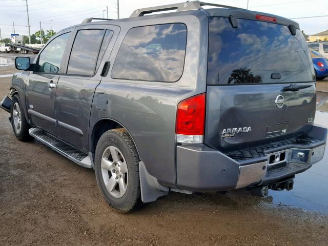 5N1AA08A25N738600 - 2005 NISSAN ARMADA SE GRAY photo 3