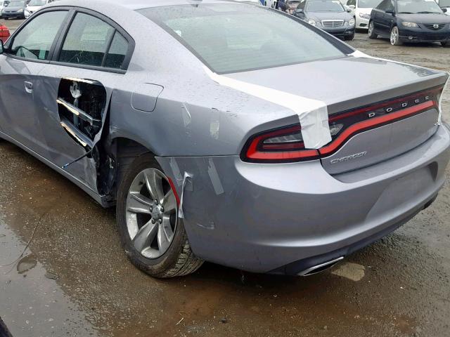 2C3CDXHG9GH276425 - 2016 DODGE CHARGER SX GRAY photo 9