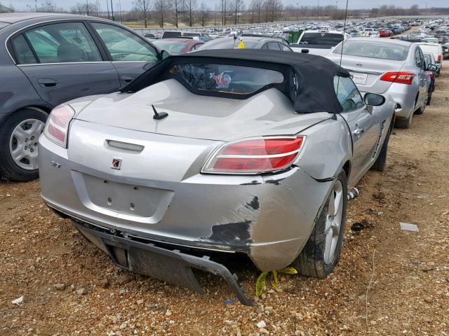 1G8MB35B87Y106208 - 2007 SATURN SKY SILVER photo 4