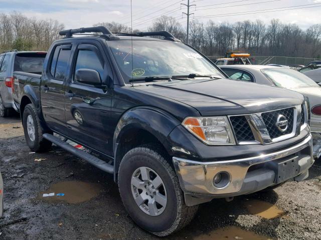 1N6AD07W15C415334 - 2005 NISSAN FRONTIER C BLACK photo 1