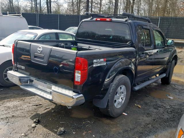 1N6AD07W15C415334 - 2005 NISSAN FRONTIER C BLACK photo 4