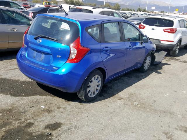 3N1CE2CPXFL375282 - 2015 NISSAN VERSA NOTE BLUE photo 4