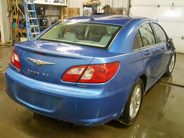 1C3LC56K28N112473 - 2008 CHRYSLER SEBRING TO BLUE photo 4