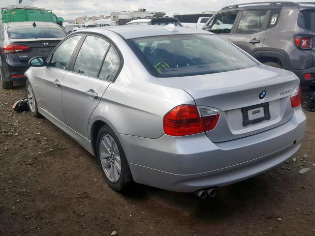 WBAVC53517FZ76763 - 2007 BMW 328 I SULE SILVER photo 3