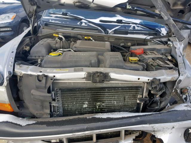 1B7HL38N42S560946 - 2002 DODGE DAKOTA QUA SILVER photo 7