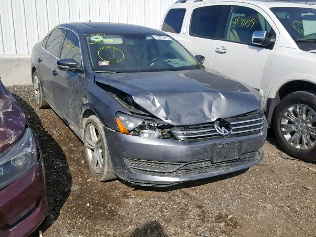 1VWBS7A36EC115306 - 2014 VOLKSWAGEN PASSAT SE GRAY photo 1