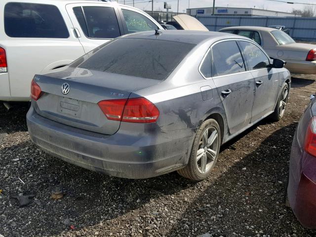 1VWBS7A36EC115306 - 2014 VOLKSWAGEN PASSAT SE GRAY photo 4