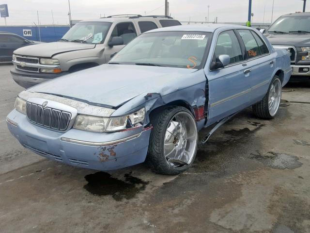 2MEFM75W4XX713711 - 1999 MERCURY GRAND MARQ BLUE photo 2