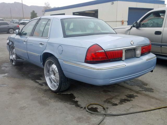 2MEFM75W4XX713711 - 1999 MERCURY GRAND MARQ BLUE photo 3