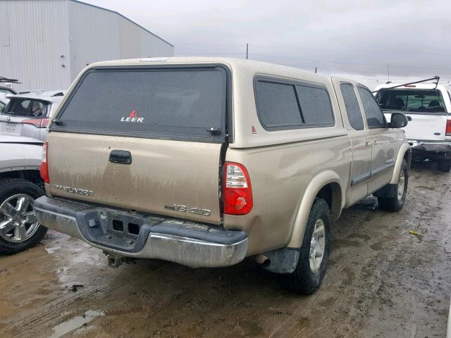 5TBBT44155S458561 - 2005 TOYOTA TUNDRA ACC GOLD photo 4