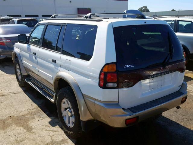 JA4MT31H4YP819007 - 2000 MITSUBISHI MONTERO SP WHITE photo 3