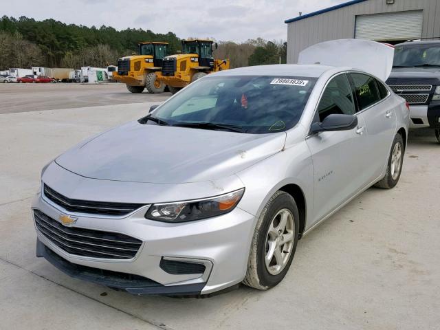 1G1ZB5ST7HF108333 - 2017 CHEVROLET MALIBU LS SILVER photo 2