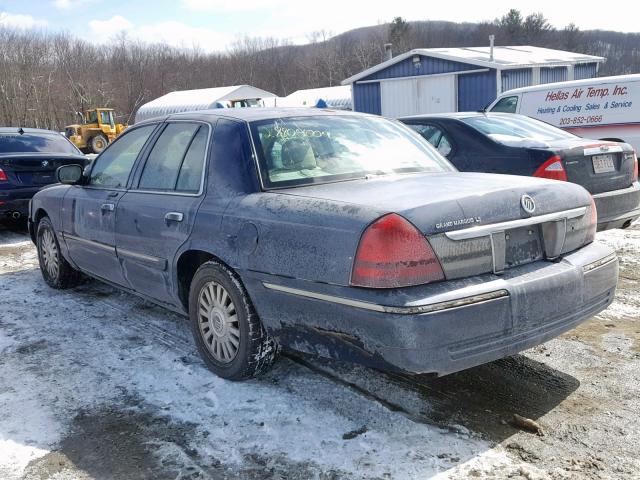 2MHFM75V76X627575 - 2006 MERCURY GRAND MARQ BLUE photo 3