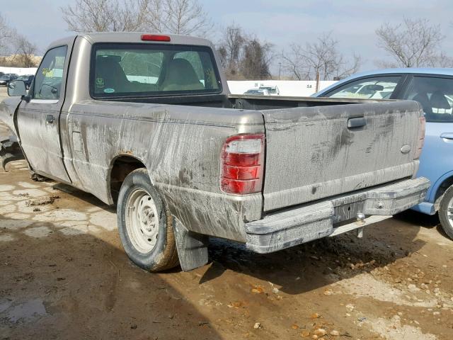 1FTYR10D63PB75334 - 2003 FORD RANGER TAN photo 3