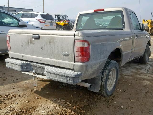 1FTYR10D63PB75334 - 2003 FORD RANGER TAN photo 4