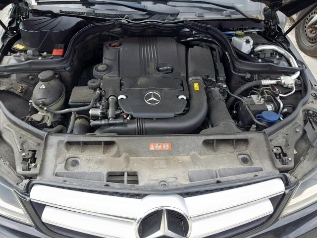 WDDGJ4HB6DF987334 - 2013 MERCEDES-BENZ C 250 BLACK photo 7