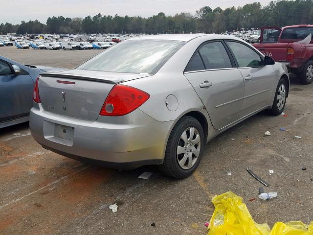 1G2ZF58B674190550 - 2007 PONTIAC G6 VALUE L GRAY photo 4