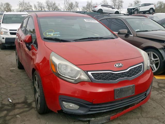 KNADN4A35D6201556 - 2013 KIA RIO EX RED photo 1