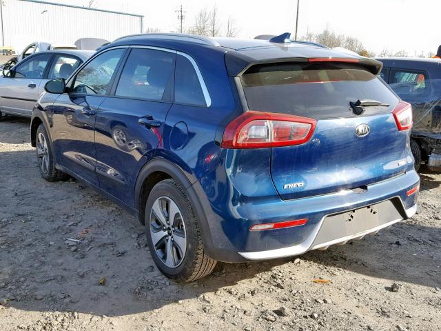 KNDCB3LC6H5096522 - 2017 KIA NIRO FE BLUE photo 3