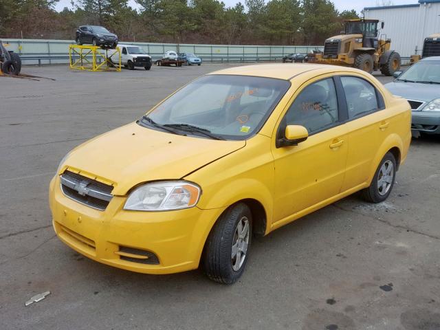 KL1TD5DE8BB128375 - 2011 CHEVROLET AVEO LS YELLOW photo 2