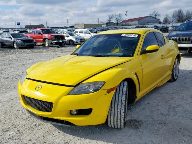 JM1FE173440106832 - 2004 MAZDA RX8 YELLOW photo 2