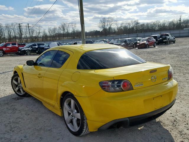 JM1FE173440106832 - 2004 MAZDA RX8 YELLOW photo 3