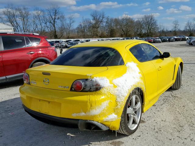 JM1FE173440106832 - 2004 MAZDA RX8 YELLOW photo 4