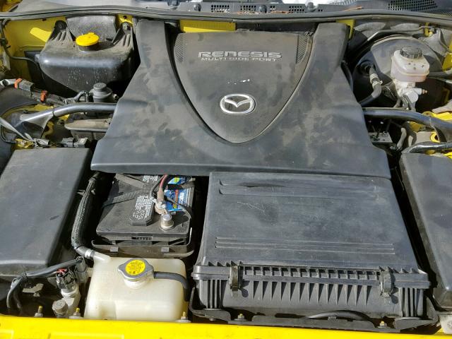 JM1FE173440106832 - 2004 MAZDA RX8 YELLOW photo 7