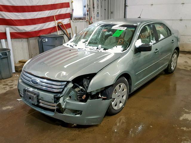 3FAHP06Z89R121415 - 2009 FORD FUSION S GREEN photo 2