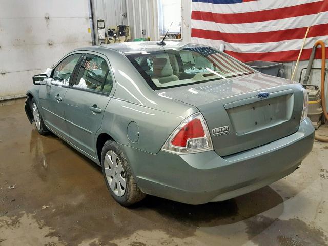 3FAHP06Z89R121415 - 2009 FORD FUSION S GREEN photo 3