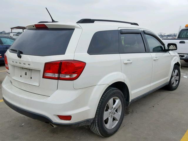 3D4PG1FG1BT566990 - 2011 DODGE JOURNEY MA WHITE photo 4