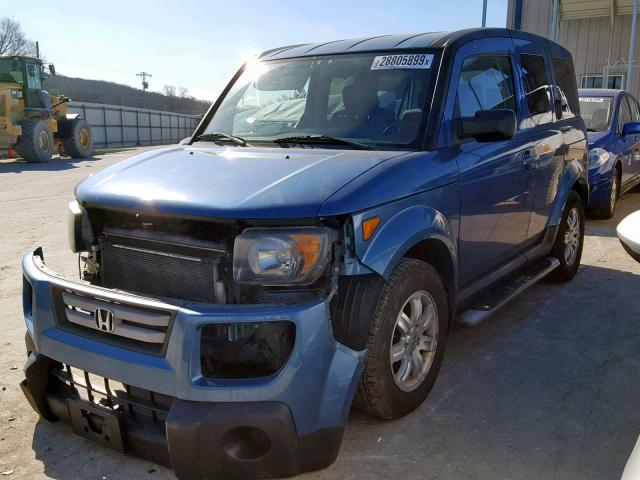 5J6YH18778L013657 - 2008 HONDA ELEMENT EX BLUE photo 2