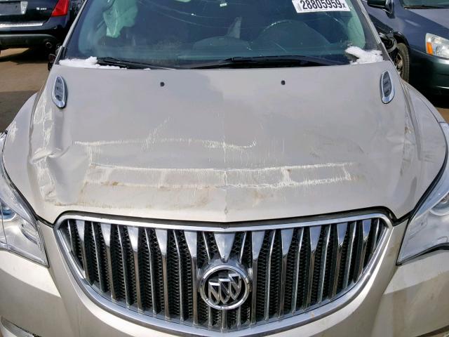 5GAKVCKD2DJ109458 - 2013 BUICK ENCLAVE TAN photo 7