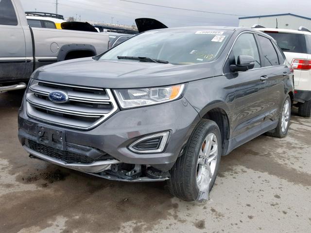 2FMPK4K81JBC14607 - 2018 FORD EDGE TITAN CHARCOAL photo 2