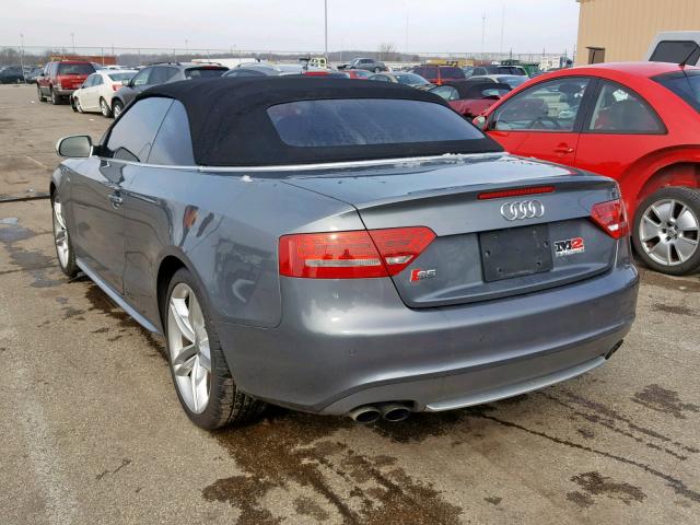 WAUVGAFH8CN008078 - 2012 AUDI S5 PRESTIG SILVER photo 3