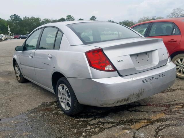 1G8AJ52F53Z194194 - 2003 SATURN ION LEVEL SILVER photo 3