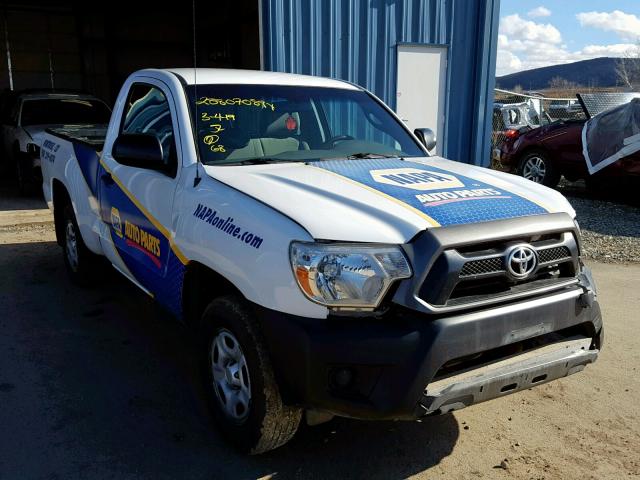 5TFNX4CN2EX035377 - 2014 TOYOTA TACOMA WHITE photo 1