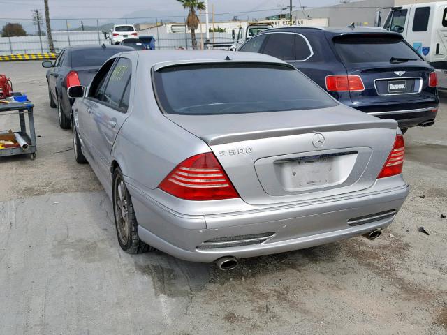 WDBNG75J0YA084157 - 2000 MERCEDES-BENZ S 500 SILVER photo 2